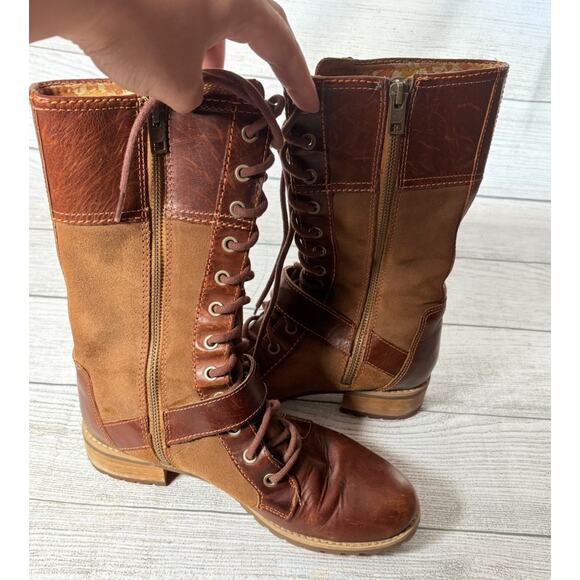 Timberland Women’s Earthkeepers Bethel Buckle Mid Lace Boots Leather Size 7.5 - Picture 8 of 8